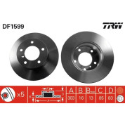 TRW | Bremsscheibe | DF1599