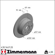 Zimmermann | Bremsscheibe | 430.1467.20