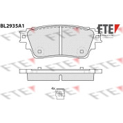 FTE | Bremsbelagsatz, Scheibenbremse | 9011179