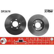 TRW | Bremsscheibe | DF2678