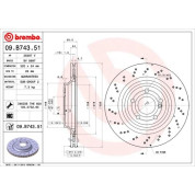 Brembo | Bremsscheibe | 09.B743.51