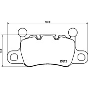 Brembo | Bremsbelagsatz, Scheibenbremse | P 65 038