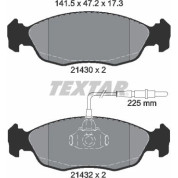 Textar | Bremsbelagsatz, Scheibenbremse | 2143001