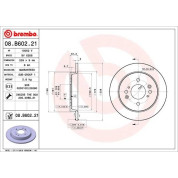 Brembo | Bremsscheibe | 08.B602.21