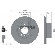 Textar | Bremsscheibe | 92075005