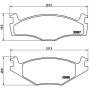 Brembo | Bremsbelagsatz, Scheibenbremse | P 85 024