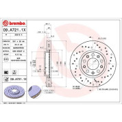 Brembo | Bremsscheibe | 09.A721.1X