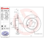 Brembo | Bremsscheibe | 09.7143.31