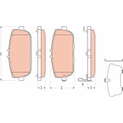 TRW | Bremsbelagsatz, Scheibenbremse | GDB3402