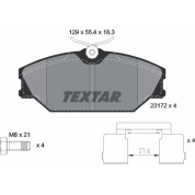 Textar | Bremsbelagsatz, Scheibenbremse | 2317203