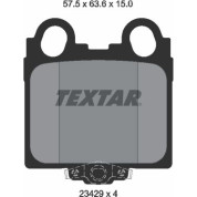 Textar | Bremsbelagsatz, Scheibenbremse | 2342901