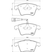 Brembo | Bremsbelagsatz, Scheibenbremse | P 85 149