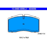 ATE | Bremsbelagsatz, Scheibenbremse | 13.0460-4056.2