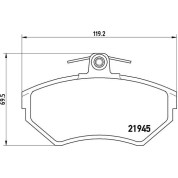 Brembo | Bremsbelagsatz, Scheibenbremse | P 85 032