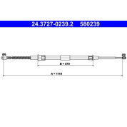 ATE | Seilzug, Feststellbremse | 24.3727-0239.2