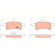 TRW | Bremsbelagsatz, Scheibenbremse | GDB4127