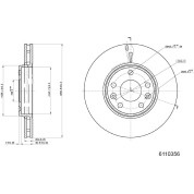 Metzger | Bremsscheibe | 6110356