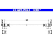 ATE | Bremsschlauch | 24.5229-0185.3