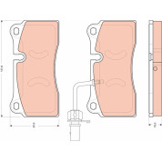 TRW | Bremsbelagsatz, Scheibenbremse | GDB1731