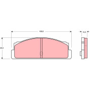 TRW | Bremsbelagsatz, Scheibenbremse | GDB107