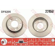 TRW | Bremsscheibe | DF6205