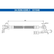 ATE | Bremsschlauch | 24.5286-0265.3