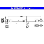 ATE | Bremsschlauch | 24.5262-0575.3