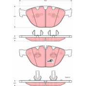TRW | Bremsbelagsatz, Scheibenbremse | GDB1558