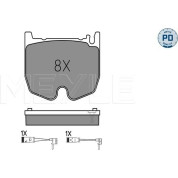 Meyle | Bremsbelagsatz, Scheibenbremse | 025 235 4117/PD