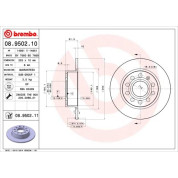 Brembo | Bremsscheibe | 08.9502.11