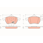 TRW | Bremsbelagsatz, Scheibenbremse | GDB1204