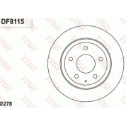 TRW | Bremsscheibe | DF8115