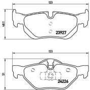 Brembo | Bremsbelagsatz, Scheibenbremse | P 06 038