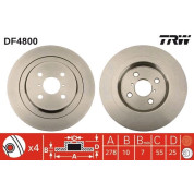 TRW | Bremsscheibe | DF4800