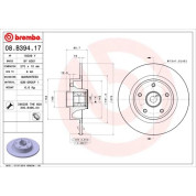 Brembo | Bremsscheibe | 08.B394.17