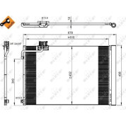 NRF | Kondensator, Klimaanlage | 350214