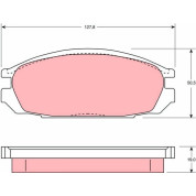 TRW | Bremsbelagsatz, Scheibenbremse | GDB745
