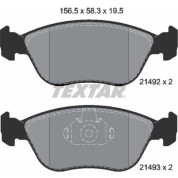 Textar | Bremsbelagsatz, Scheibenbremse | 2149201