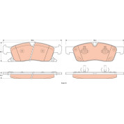 TRW | Bremsbelagsatz, Scheibenbremse | GDB4604