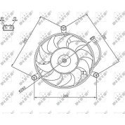 NRF | Lüfter, Motorkühlung | 47745
