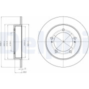 Delphi | Bremsscheibe | BG4289