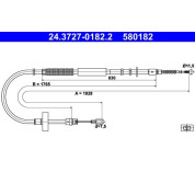 ATE | Seilzug, Feststellbremse | 24.3727-0182.2