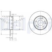 Delphi | Bremsscheibe | BG2314