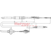 Metzger | Seilzug, Kupplungsbetätigung | 10.3149