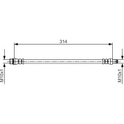 BOSCH | Bremsschlauch | 1 987 481 718