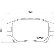 Brembo | Bremsbelagsatz, Scheibenbremse | P 56 050