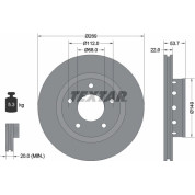 Textar | Bremsscheibe | 92176803