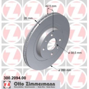 Zimmermann | Bremsscheibe | 300.2094.00