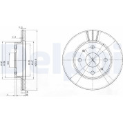 Delphi | Bremsscheibe | BG3555