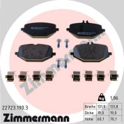 Zimmermann | Bremsbelagsatz, Scheibenbremse | 22723.190.3